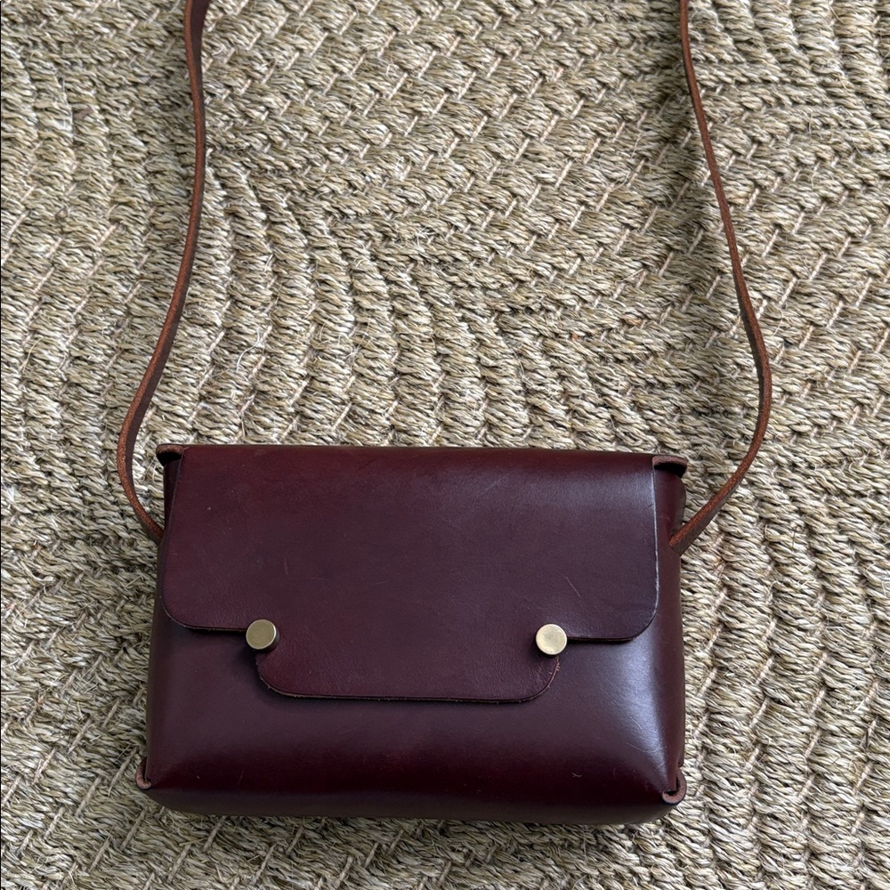 Archipel  Paris small brown leather crossbody bag - Picture 2 of 7